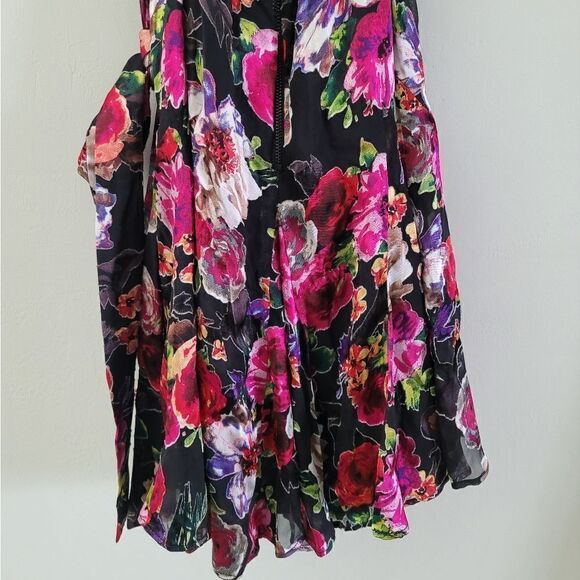 Alice + Olivia Mina puff sleeve mini dress size 4 - Picture 14 of 16